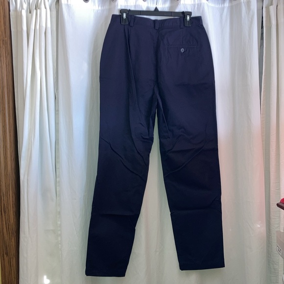 Dockers navy blue flat front khakis - Picture 2 of 12